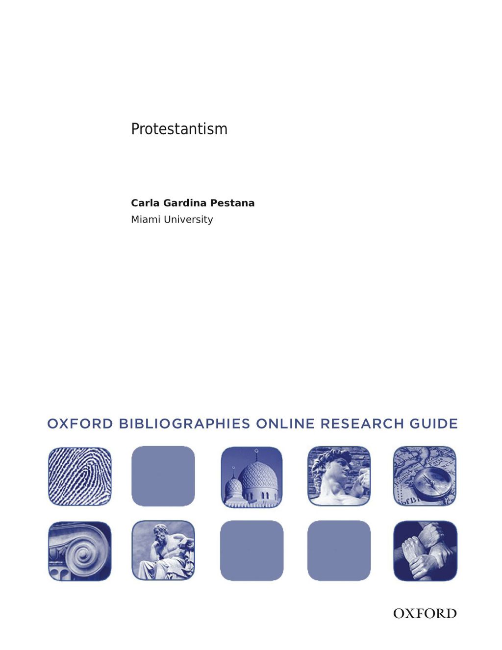 Page Fidelity Protestantism: Oxford Bibliographies Online Research Guide; $11.09