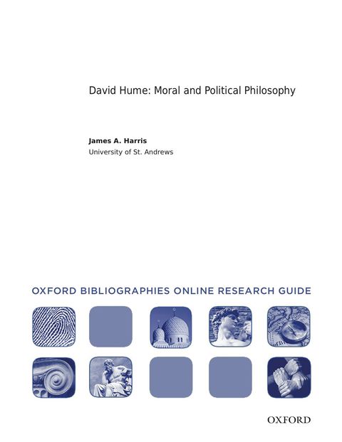 Cover image for book David Hume: Moral and Political Philosophy: Oxford Bibliographies Online Research Guide