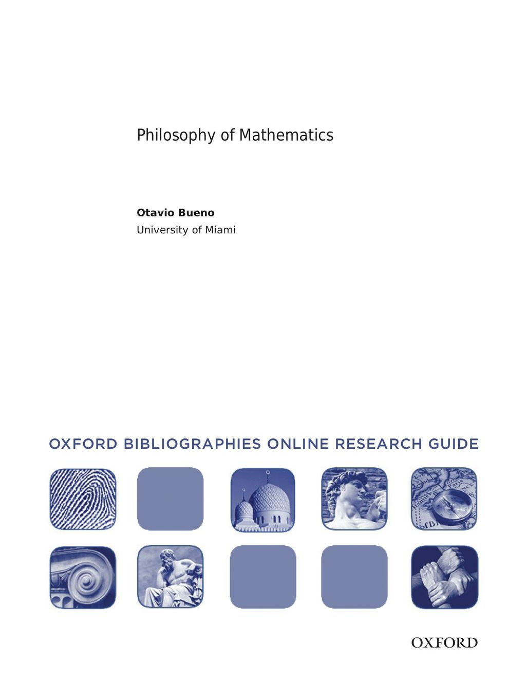 Page Fidelity Philosophy of Mathematics: Oxford Bibliographies Online Research Guide; $11.09
