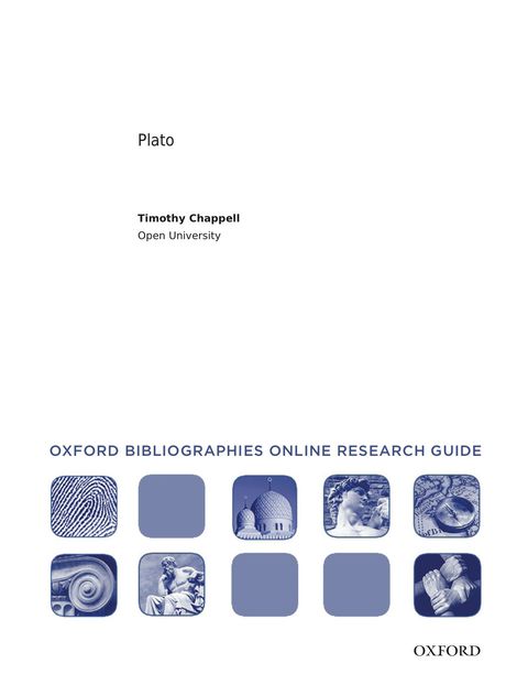 Cover image for book Plato: Oxford Bibliographies Online Research Guide