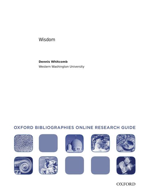 Cover image for book Wisdom: Oxford Bibliographies Online Research Guide