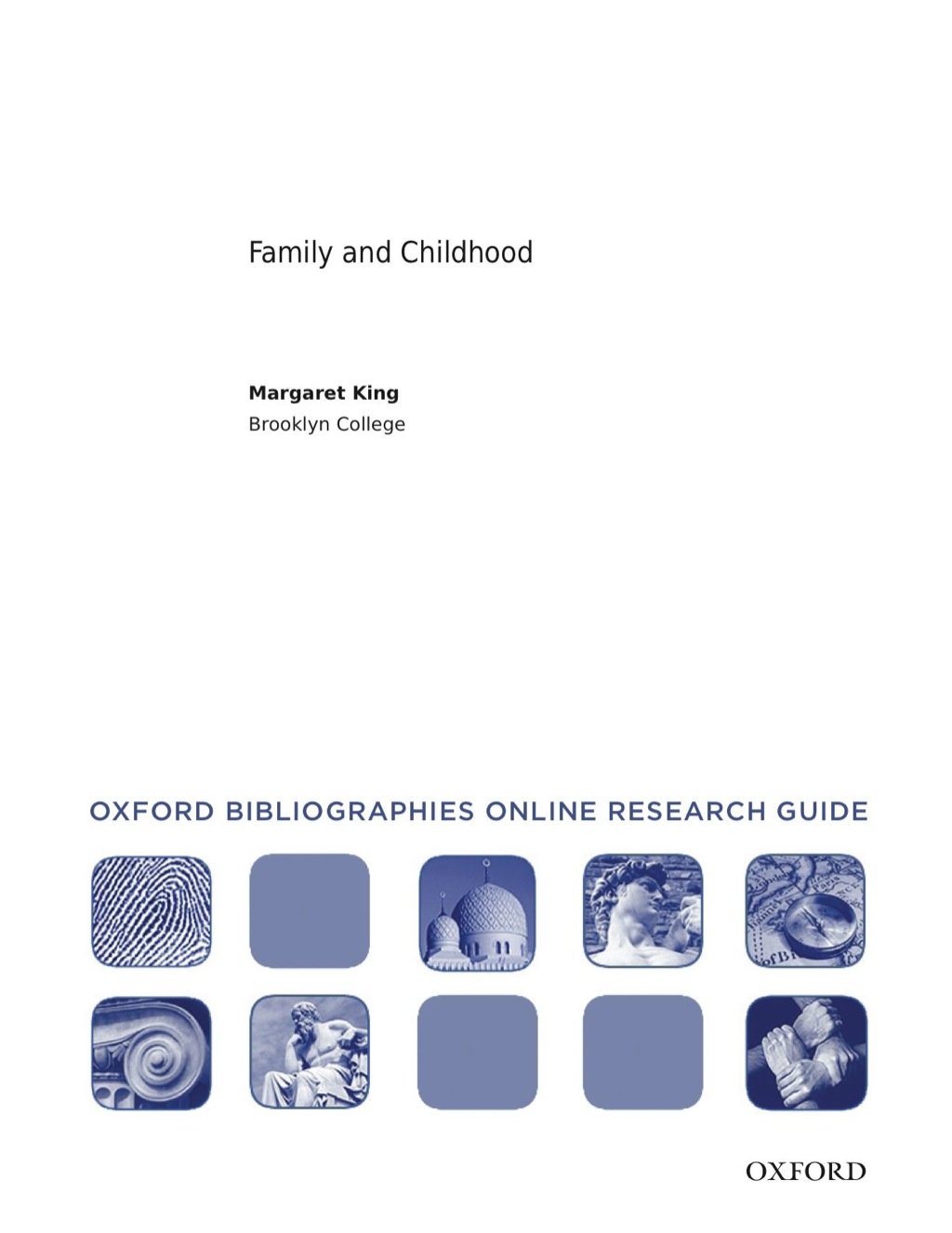 Page Fidelity Family and Childhood: Oxford Bibliographies Online Research Guide; $11.09
