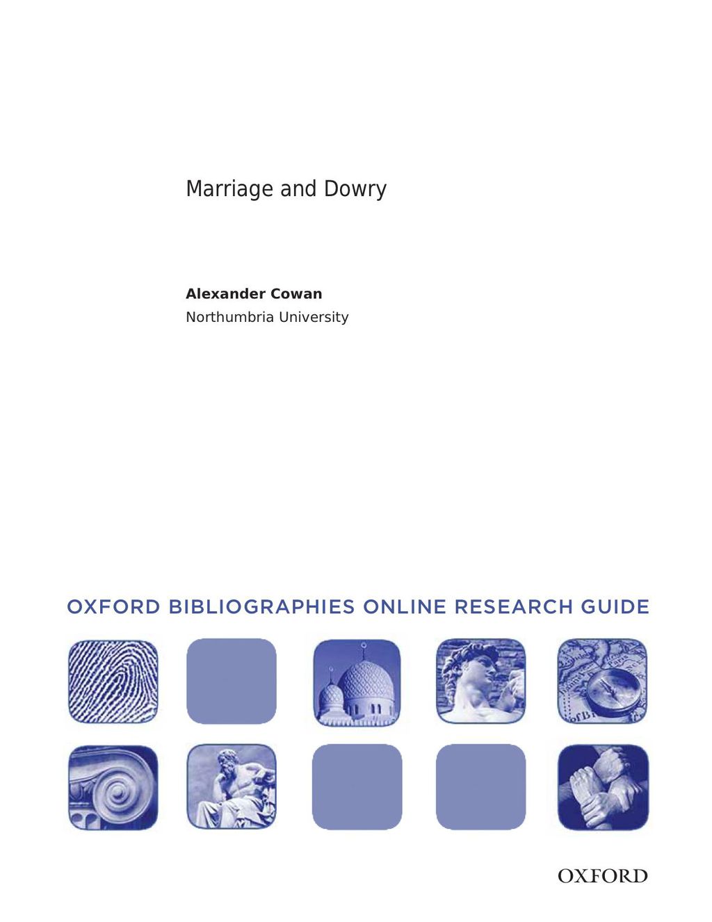 Page Fidelity Marriage and Dowry: Oxford Bibliographies Online Research Guide; $11.09
