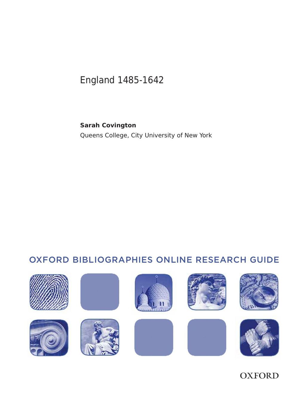 Page Fidelity England, 1485-1642: Oxford Bibliographies Online Research Guide; $11.09