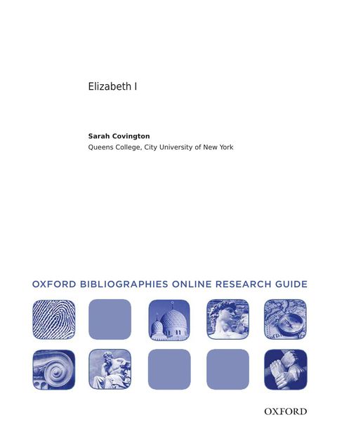 Cover image for book Elizabeth I: Oxford Bibliographies Online Research Guide