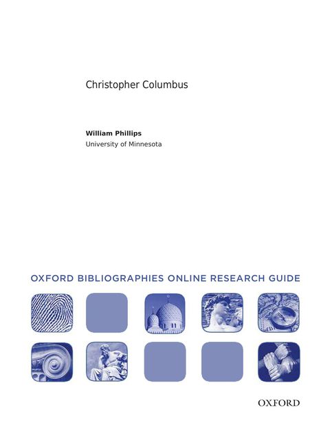 Cover image for book Christopher Columbus: Oxford Bibliographies Online Research Guide