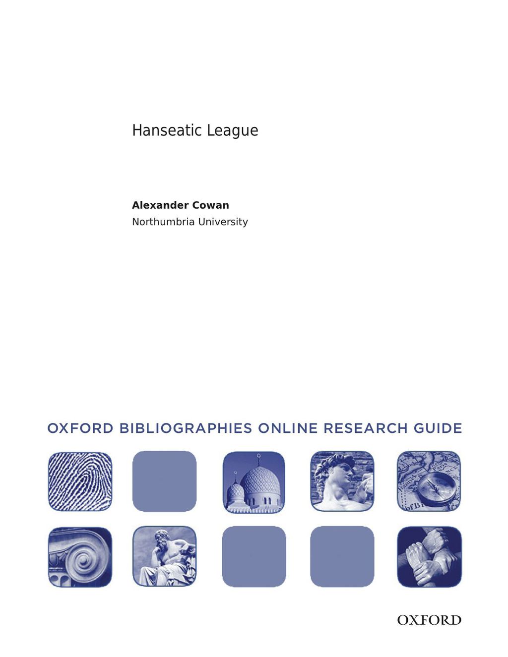 Page Fidelity Hanseatic League: Oxford Bibliographies Online Research Guide; $7.76