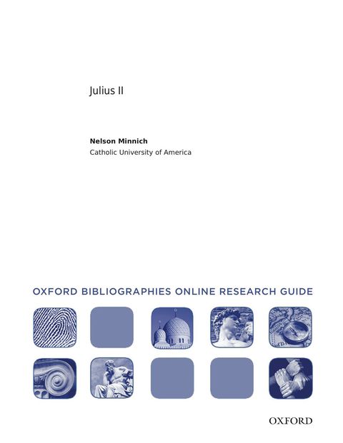 Cover image for book Julius II: Oxford Bibliographies Online Research Guide