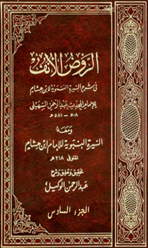 Cover image for book الروض الأنف في شرح السيرة النبوية الجزء السادس