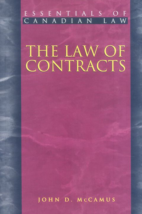Cover image for book The Law of Contracts