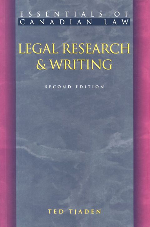 Cover image for book Legal Research and Writing