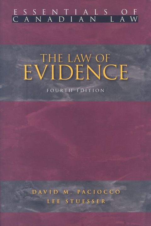 Cover image for book The Law of Evidence