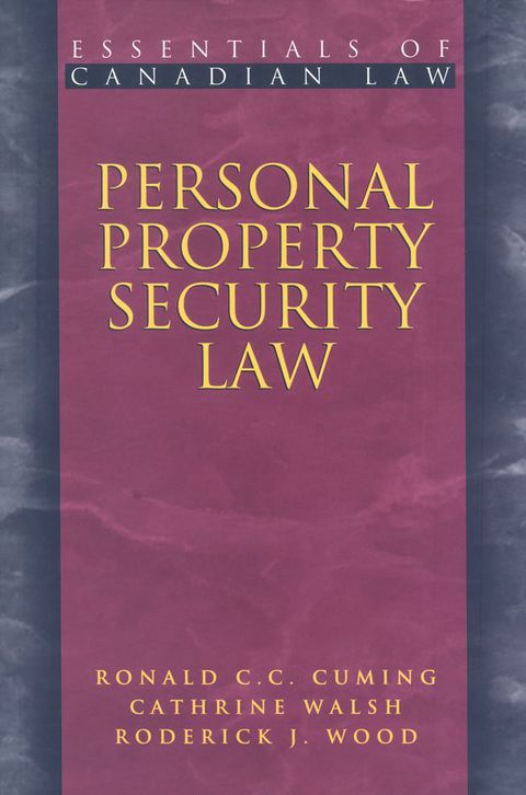 Cover image for book Personal Property Security Law