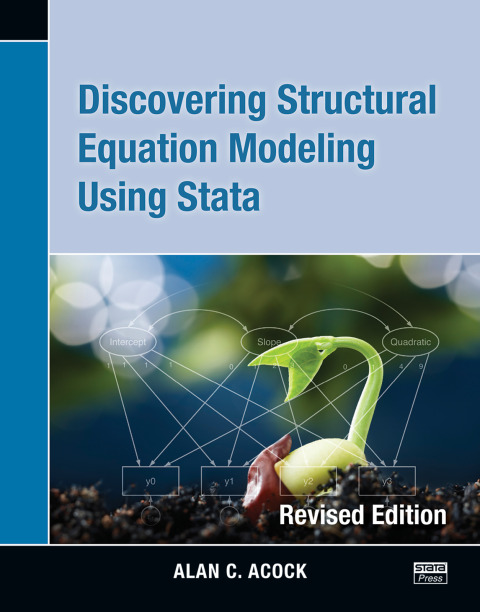 Cover image for book Discovering Structural Equation Modeling Using Stata, Revised Edition