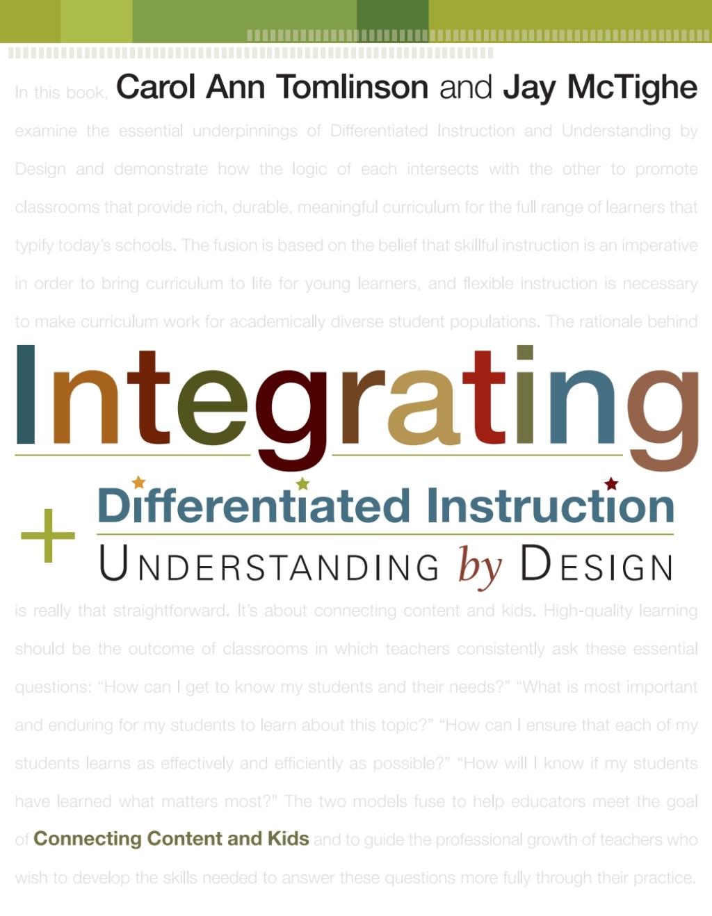 Page Fidelity Integrating Differentiated Instruction and Understanding by Design; $36.62
