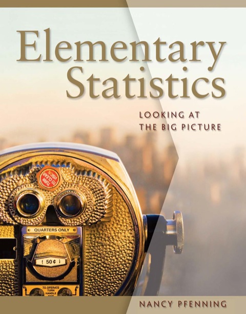 Cover image for book Elementary Statistics: Looking at the Big Picture