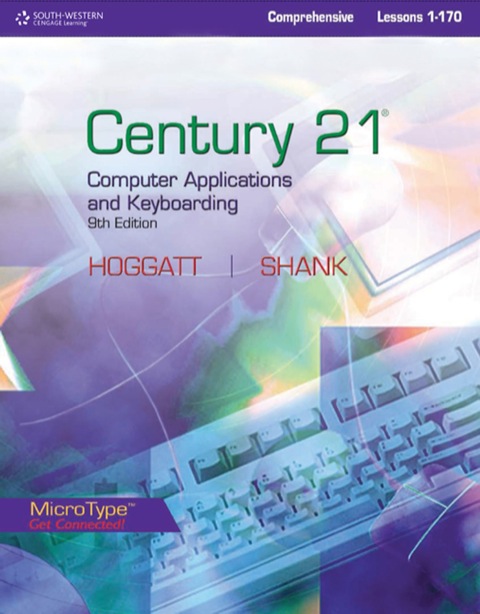 Cover image for book Century 21™ Computer Applications and Keyboarding, Lessons 1-170