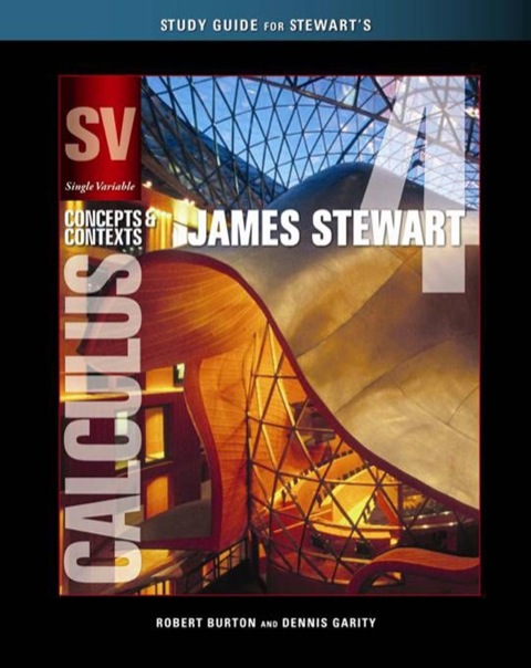 Cover image for book Study Guide, Single Variable Calculus: Concepts and Contexts, Enhanced Edition