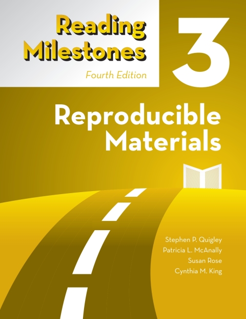 Cover image for book Reading Milestones, Level 3 (Yellow) Reproducible Materials - 14012E