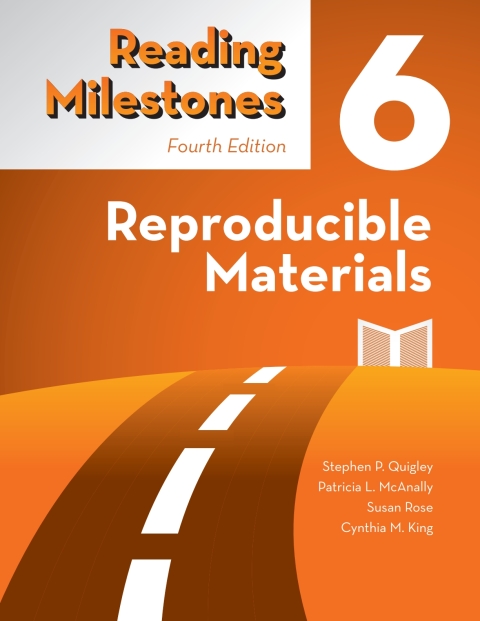 Cover image for book Reading Milestones, 4e, Level 6 (Orange) Reproducible Materials - 14072E