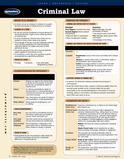 Cover image for book Criminal Law Guide - USA - Legal Quick Reference Guide