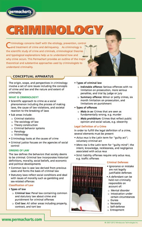 Cover image for book Criminology - Social Studies - Criminal Law Quick Reference Guide
