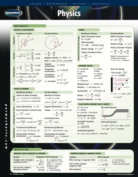 Physics Chart - Physics Quick Reference Guide 1st edition ...