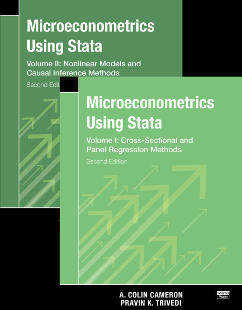 Cover image for book Microeconometrics Using Stata, Second Edition, Volumes I and II