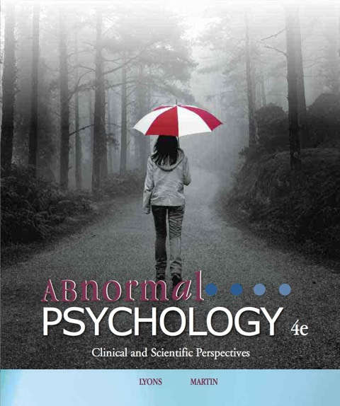 Cover image for book Abnormal Psychology: Clinical and Scientific Perspectives