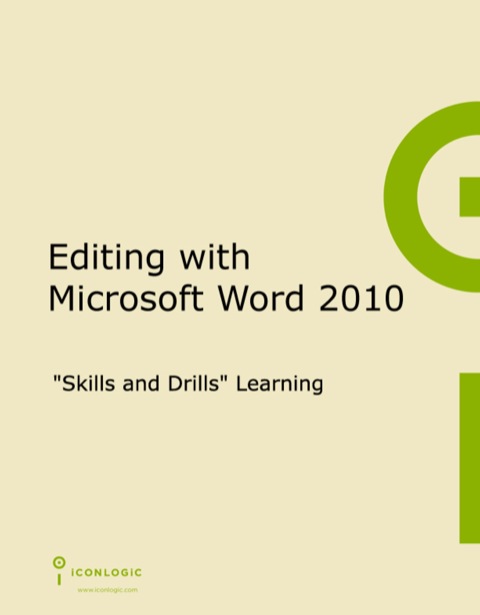 Cover image for book Editing with Microsoft Word 2010