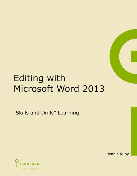 Cover image for book Editing with Microsoft Word 2013