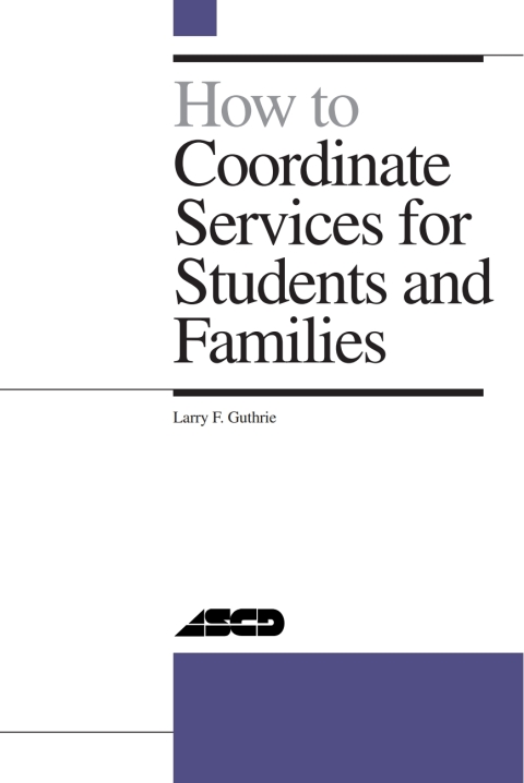 Cover image for book How to Coordinate Services for Students and Families