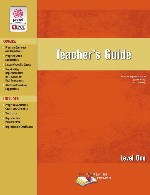 Cover image for book PCI Reading Program, Level 1: Teacher's Guide E-Book Combo - 20393