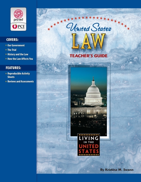 Cover image for book United States Law: Teacher's Guide - 20750