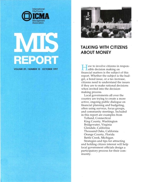 Cover image for book Talking with Citizens About Money