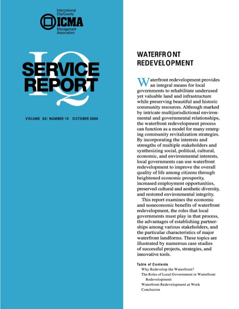 Cover image for book Waterfront Redevelopment