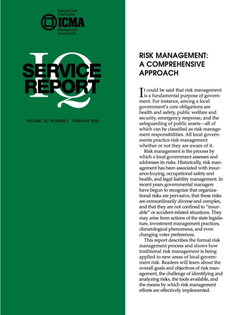 Cover image for book Risk Management: A Comprehensive Approach