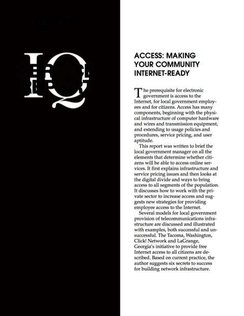 Cover image for book Access: Making Your Community Internet-Ready