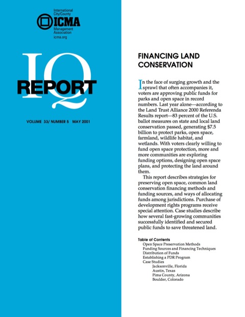 Cover image for book Financing Land Conservation