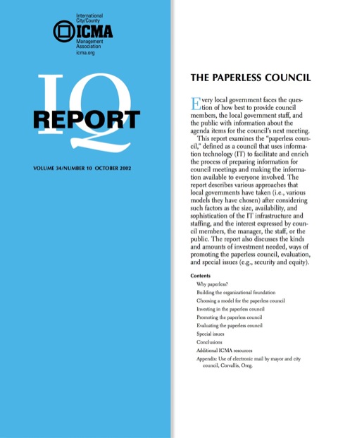 Cover image for book The Paperless Council