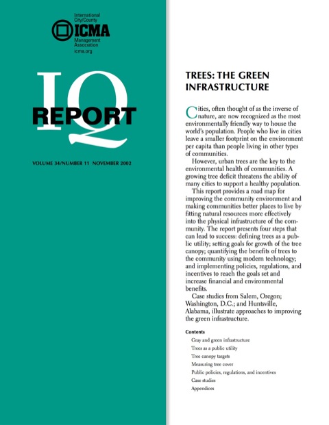 Cover image for book Trees: The Green Infrastructure