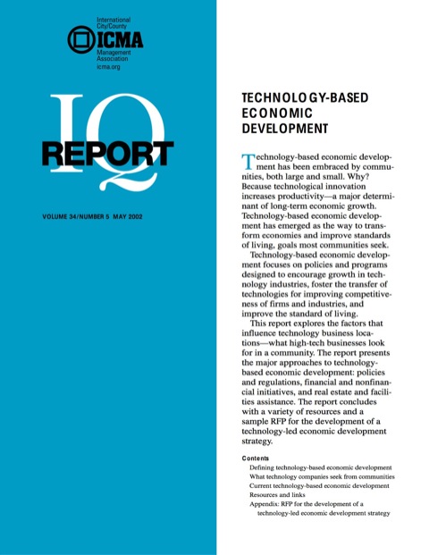 Cover image for book Technology-Based Economic Development