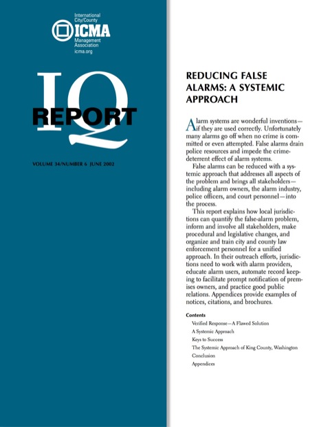 Cover image for book Reducing False Alarms: A Systemic Approach