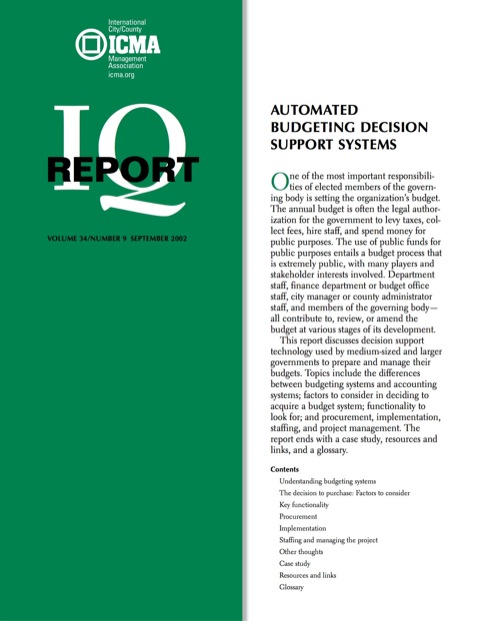 Cover image for book Automated Budgeting Decision Support Systems