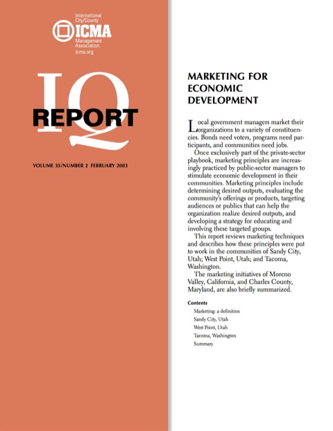 Cover image for book Marketing for Economic Development