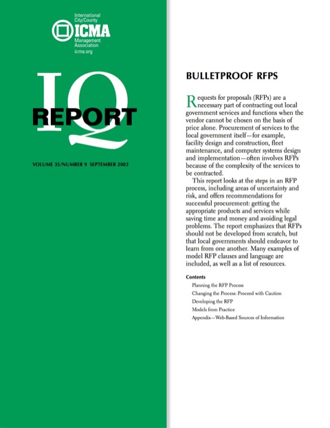 Cover image for book Bulletproof RFPs