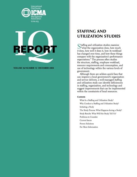 Cover image for book Staffing and Utilization Studies