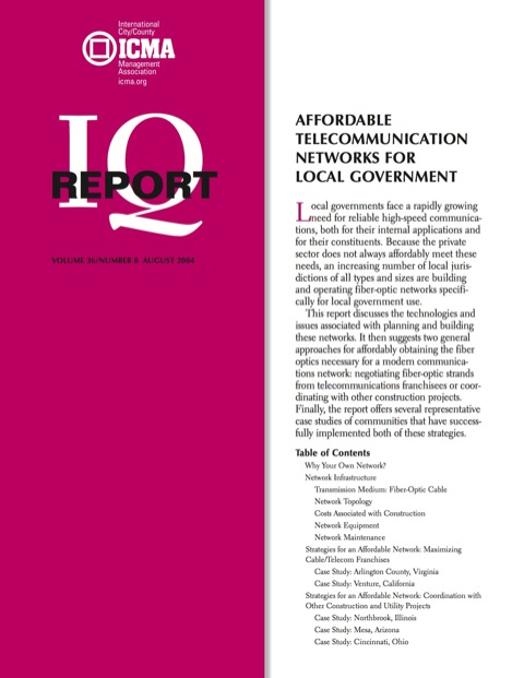 Cover image for book Affordable Telecommunication Networks for Local Government