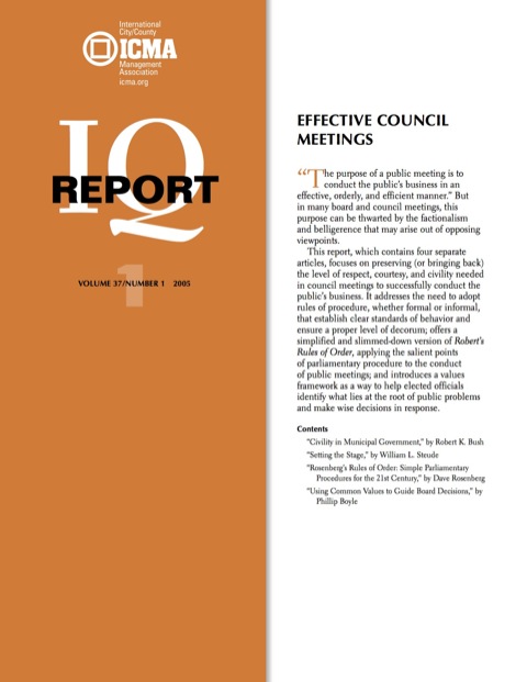Cover image for book Effective Council Meetings