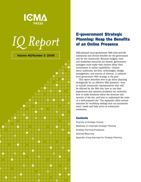 Cover image for book E-government Strategic Planning: Reap the Benefits of an Online Presence